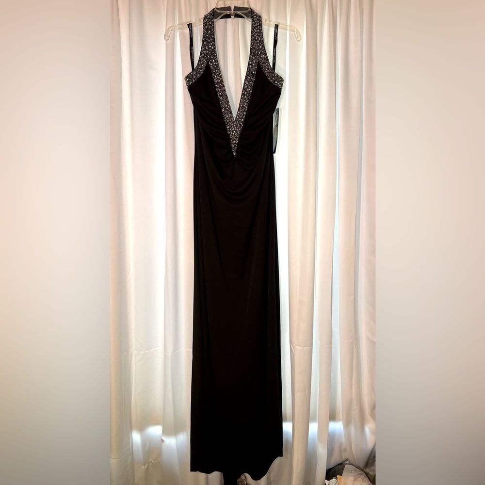 NWT Morgan & Co. Long Black Formal Dress